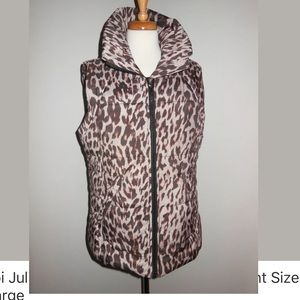 Leopard print Cabi vest